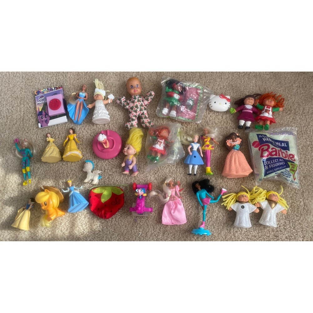 Vintage McDonalds Barbie Happy Meal Toys Lot 90s Cabbage Patch Kids 28pc Toy